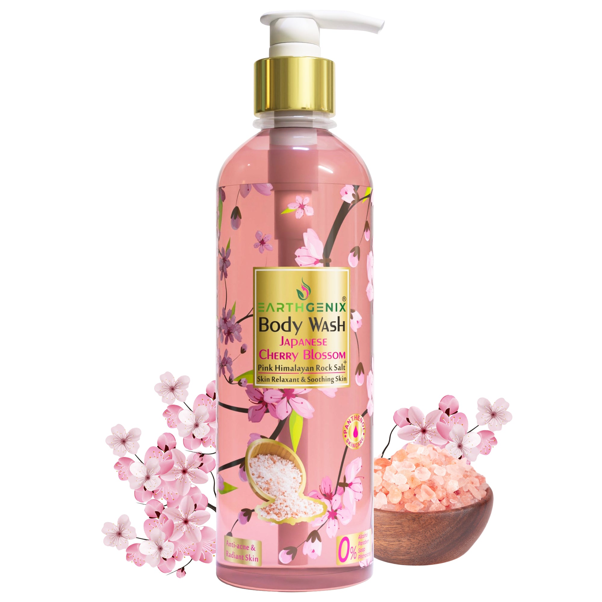 Body Wash: JAPANSK KIRSEBÆRBLOMST MED ROSA HIMALAYA-SALT